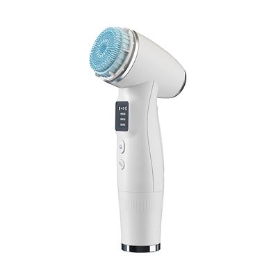 Skin Scrubber Cepillo Eléctrico De Limpieza Facial Dam Exfoliante Y Masajeador 2 Cabezales Blanco