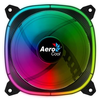 Ventilador PC 120mm Aerocool ASTRO, 18 LED RGB, 6 Pnes