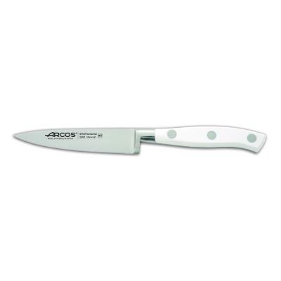 Cuchillo Mondador Arcos Riviera Blanc 230224 De Acero Nitrum, Con Mango De Polioximetileno Y Hoja De 10 Cm En Estuche