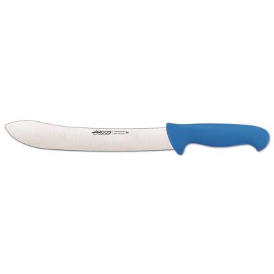 Cuchillo De Carnicero Arcos Colour - Prof 292723 De Acero Inoxidable Y Mango Ergonómico - Azul