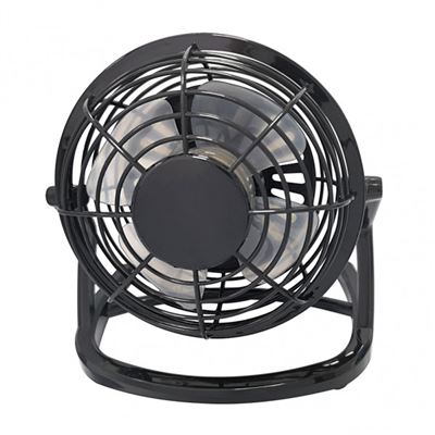 Miniventilador De Sobremesa Fabrilamp Tango Con Alimentación Usb 2,5w 5v Ip20 Negro