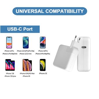 Cargador USB-C 30W + Cable USB-C 1 metro Power Delivery - Cargador para  teléfono móvil - Los mejores precios