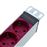 Regleta de enchufes RackMatic, rack 19"" de 8 schuko rojo con interruptor y cable C14 de RackMatic_2