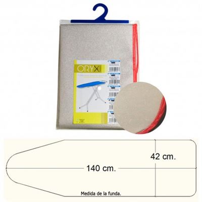 Funda Mesa Plancha Espuma Metalizada 140x42 Cm.