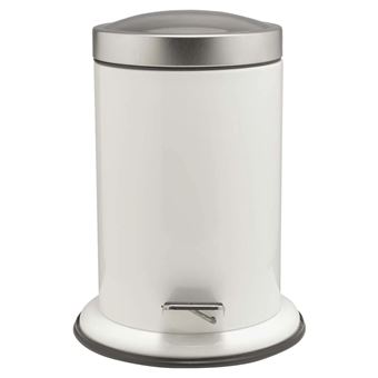 Papelera con pedal Sealskin Acero Blanco 3 L