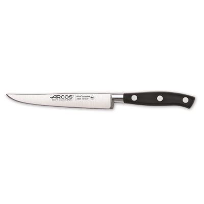 Cuchillo Chuletero Arcos Riviera 230500 De Acero Nitrum, Con Mango De Polioximetileno Y 13 Cm De Hoja En Estuche