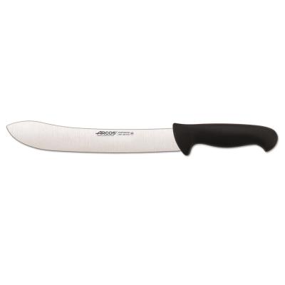 Cuchillo De Carnicero Arcos Colour - Prof 292725 De Acero Inoxidable Y Mango Ergonómico- Negro