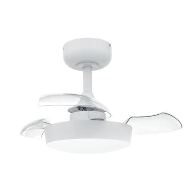 Ventilador De Techo Gsc Dc Nacala Con Luz Cct Regulable Y Mando Ø55 Blanco