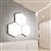 Panel LED Puzzle Enlazable Hexagonal Base 10W 32x37cm 4000K 7hSevenOn Deco_3