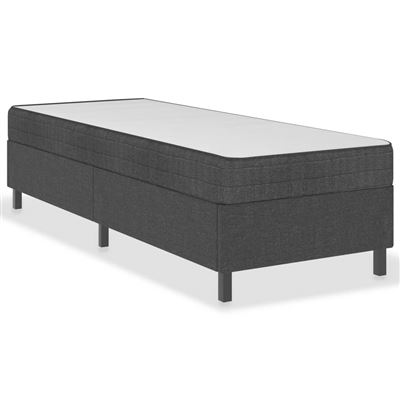 Vidaxl Gris Estructura De Cama Box Spring Tela 100X200cm