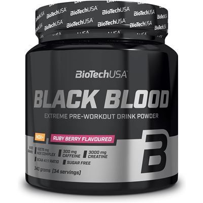 Pre-entreno Biotech Usa Black Blood Nox+ 340g Ruby Berry