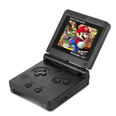 Consola Portátil Retro Con 500 Juegos De 8 Bits Y Pantalla De 3 Pulgadas Plegable. Conexión Para Tv. Dam Negro