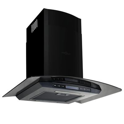 Campana Extractora De Pared Vidaxl 60cm 756 M³/h Negro