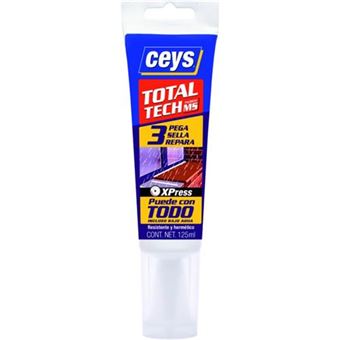 Ceys Total Tech Tubo 125 ml. Blanco, Pega, Sella, Repara, Taller