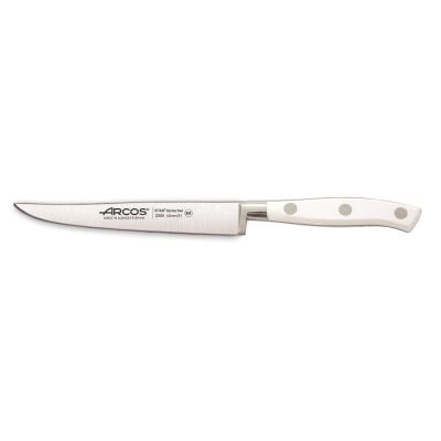 Cuchillo Chuletero Arcos Riviera Blanc 230524 De Acero Nitrum, Con Mango De Polioximetileno Y Hoja De 13 Cm En Estuche