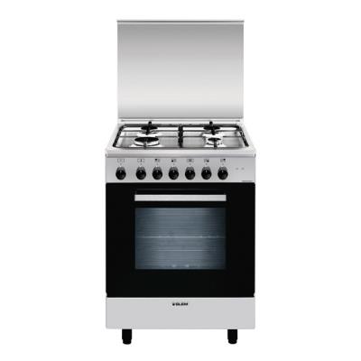 Cocina De Gas Glem A654mi6 Horno 54l 4 Fuegos 60cm 2060w Blanco