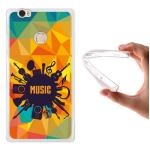 Funda Huawei Honor Note 8 Silicona Gel Flexible WoowCase Instrumentos Musicales - Transparente
