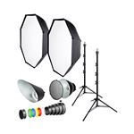 Set de accesorios y modificadores de flash de estudio Bresser