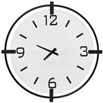 Reloj de pared silencioso sin tictac Homcom 40x4x40cm Blanco