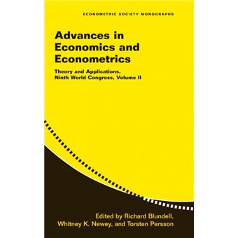 Serie Única - Advances in Economics and Econometrics - 1