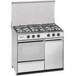 Cocina de gas Meireles G 2950 DV Horno 44L 5 Fuegos 90cm Inox