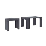 Mesa Consola de comedor extensible hasta 140 cm color gris Dimensiones cerrada: 90x50x78 cm.