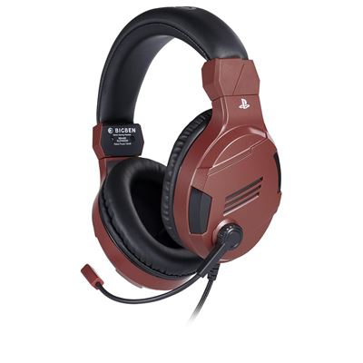 Nacon Rojo Auriculares Gaming Con Licencia Oficial Playstation