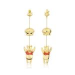 Pendientes Disney Winnie the pooh tarro miel baño de oro