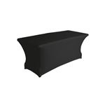 Mantel para mesa rectangular elástico Perel negro