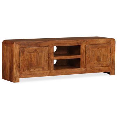Mueble Para Tv Vidaxl Madera Maciza Con Acabado Sheesham Cm