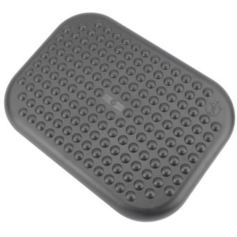 Reposapiés con plataforma ajustable de plástico PrimeMatik, negro 448 x