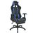 Silla de escritorio vidaXL Racing con reposapiés Azul_0