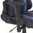 Silla de escritorio vidaXL Racing con reposapiés Azul_3