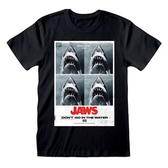 Camiseta de Manga Corta Jaws Don´t Go In The Water L Negro - 1