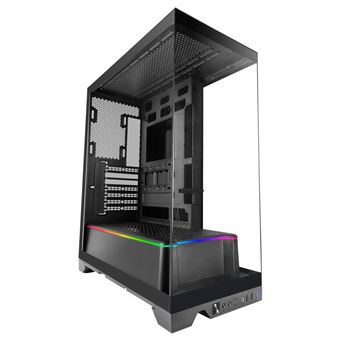 Caja Gaming Mars Gaming MC-PRISMA ATX Triple Cristal Templado Continuo ARGB Doble Cámara Negro - 1