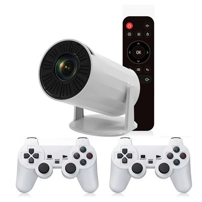 Proyector Con Android + Videoconsola Planet Hy300 Game Blanco