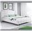 Cama de matrimonio Sofía, Blanco (120x190cm) con colchón Pro Nature con colchón Pro Nature_1
