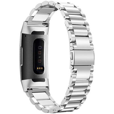Pulsera Acero Stainless Lux + Herramienta Fitbit Charge 3 / Charge 3 Se Silver