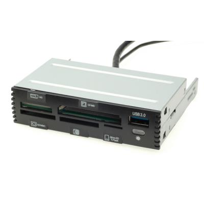 Lector De Tarjetas Value Internal Usb 2.0 Card Reader, With Usb 3.0 Port Black
