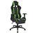 Silla de escritorio vidaXL Racing con reposapiés Verde_0
