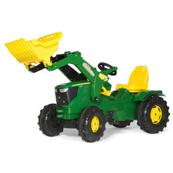 Rolly Toys 611096 Rolly Farmtrac - Tractor de pedales John Deere 6210 con pala frontal