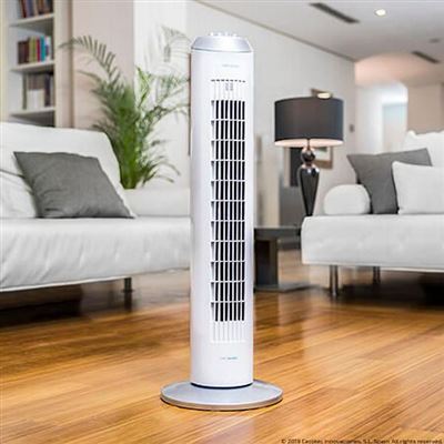 Ventilador Torre Cecotec ForceSilence 8090 Skyline 60W Blanco