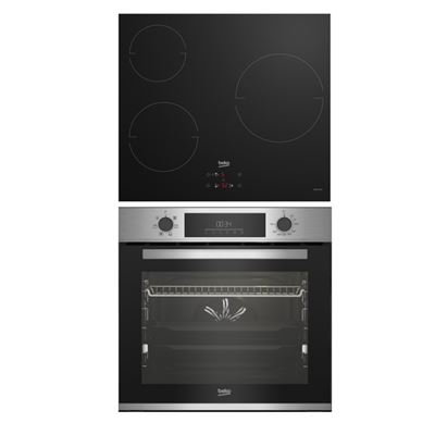 Conjunto Horno Y Placa Inducción Beko Bbse12340xd A