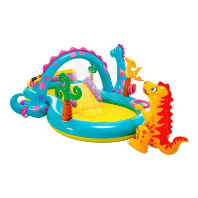 Centro juegos hinchable Intex dinos 333x229x112 cm - 280 l