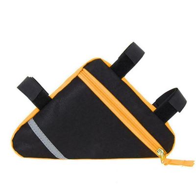 Bolsa Para Bicicleta Oem Alforja De Bici Ajustable Negro Y Naranja
