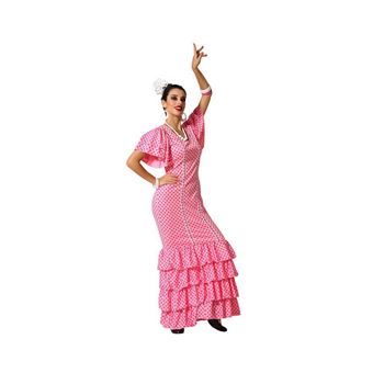 Disfraz flamenca rosa adulto Talla M, Juegos de disfraces, Los