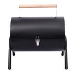 Barbacoa de carbón Outsunny negro 42x29x45 cm metal