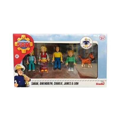 Set de muñecos de juguete Fireman Sam Jones Family