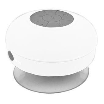 Mini Altavoz Impermeable Inalambrico Bluetooth BT Portatil Manos Libres Blanco
