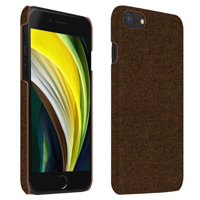 Funda iPhone SE 2020 7 de Tela lavable antihuellas Marrón - Fundas